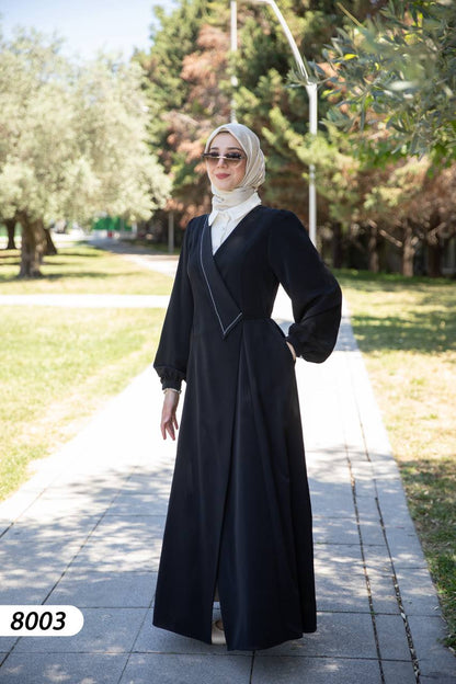 Chemise dress black color Turkish style