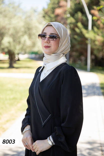 Chemise dress black color Turkish style