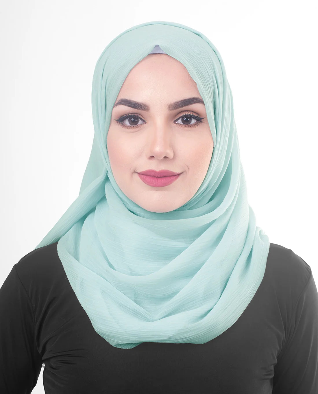 InEssence Poly Chiffon Blue Glow Scarf
