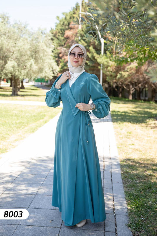 Chemise dress black dark mint color Turkish style