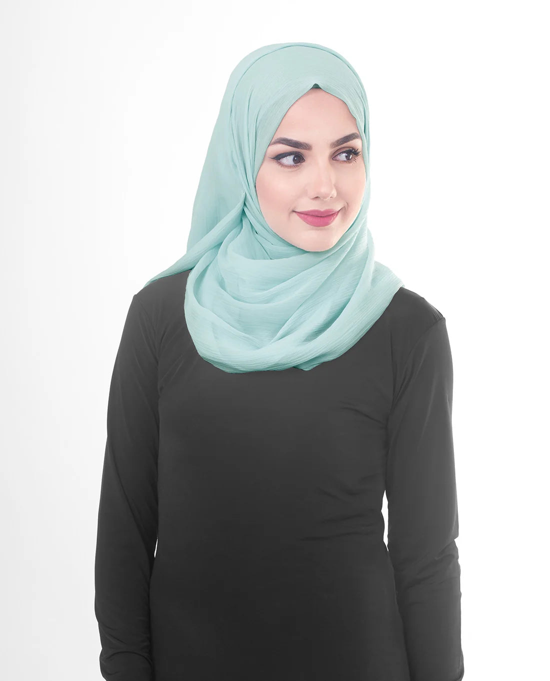 InEssence Poly Chiffon Blue Glow Scarf
