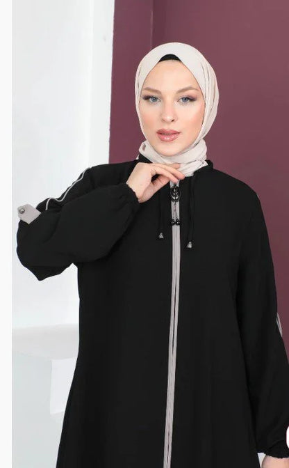 عباية تركية (لون أسود)