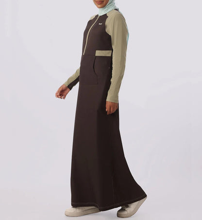 Coffee Love Kangaroo Pockets Jilbab