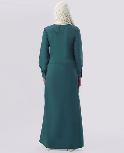 Pine Green Color Contrast Jilbab