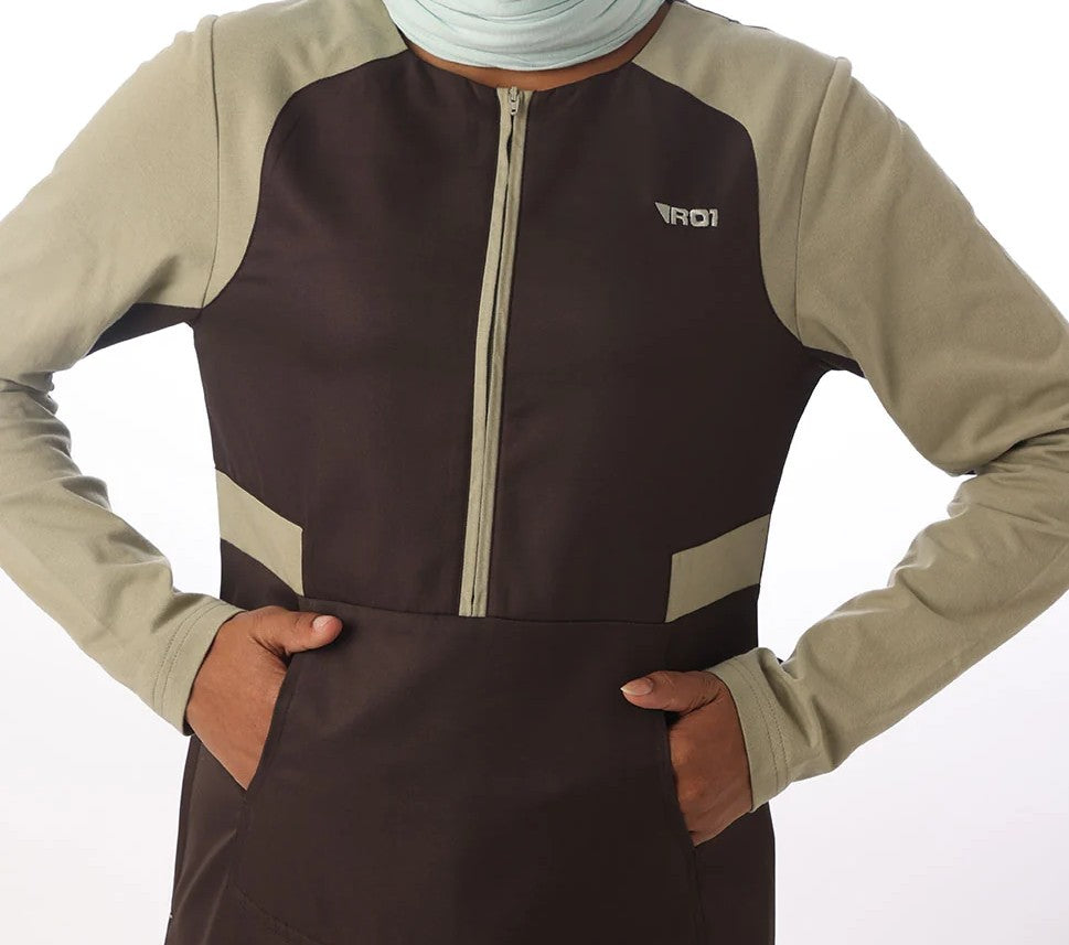 Coffee Love Kangaroo Pockets Jilbab