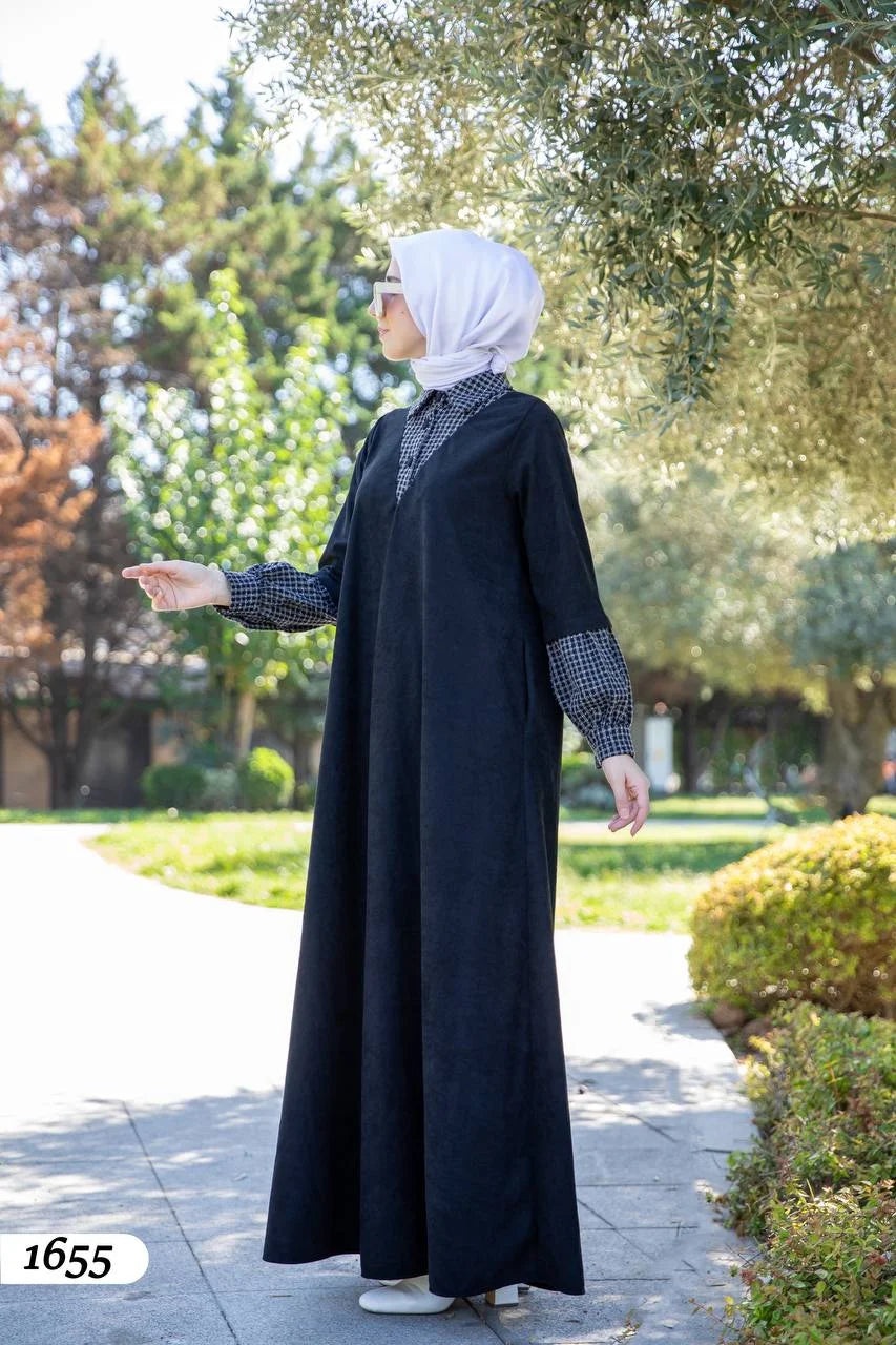 Elegant black winter model