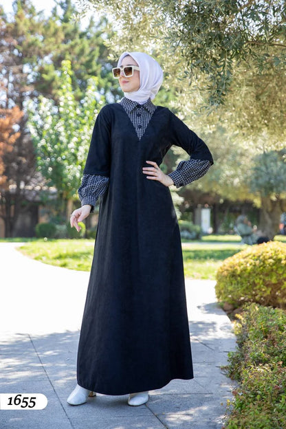 Elegant black winter model