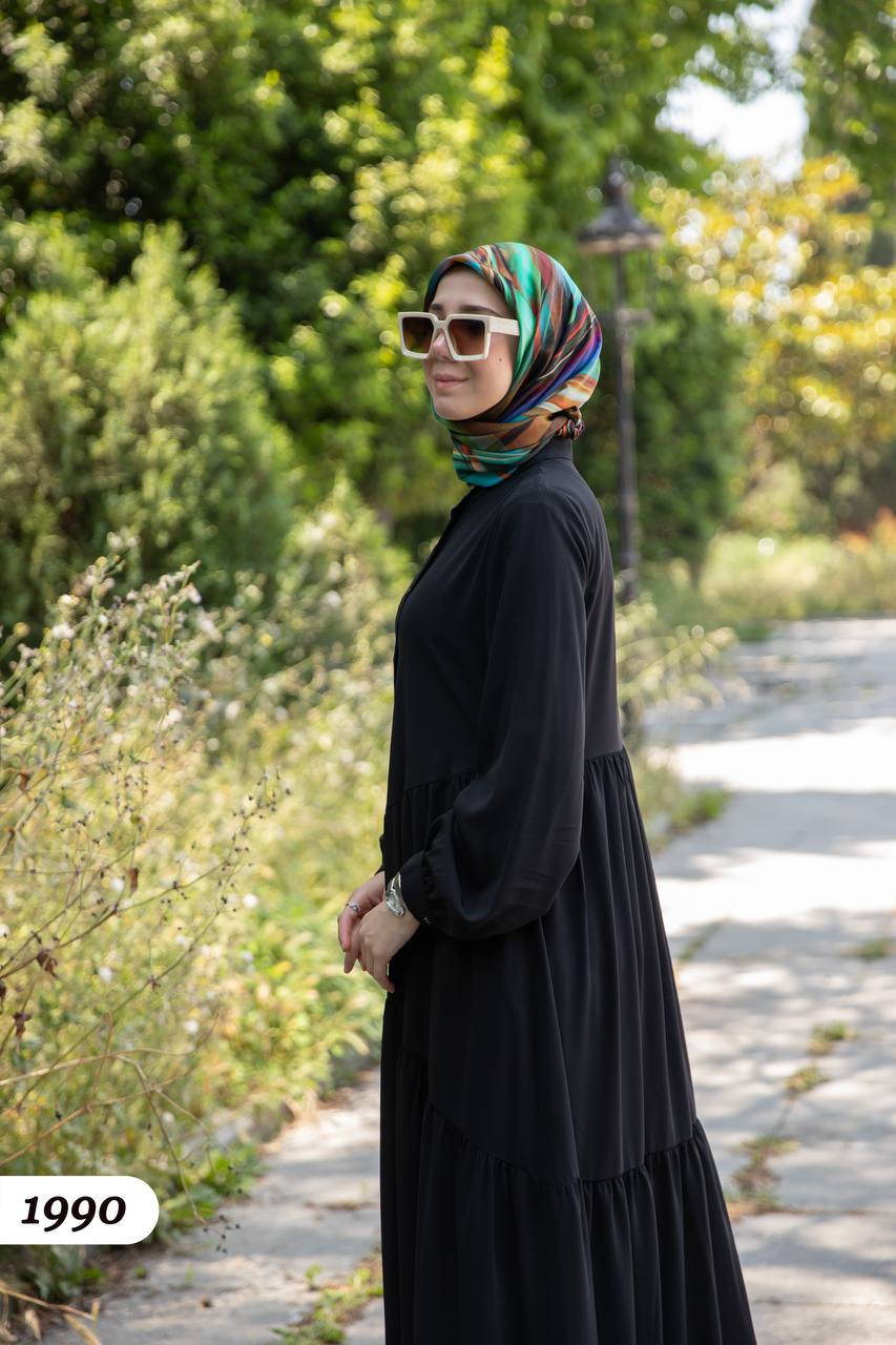 Turkish wide dress black color