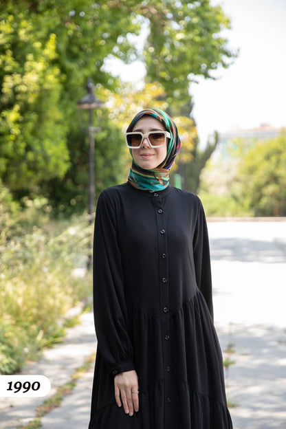 Turkish wide dress black color