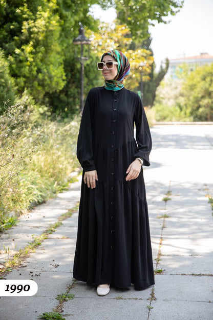 Turkish wide dress black color