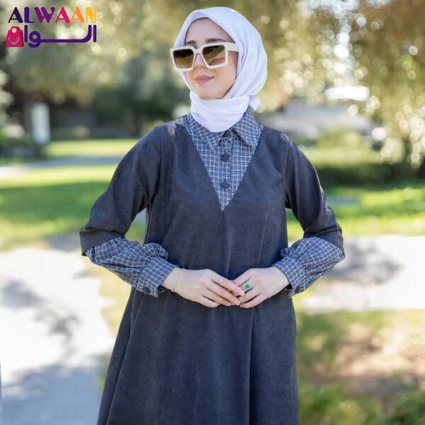 ⁦موديل شتوي راقي لون رمادى⁩ - الصورة ⁦4⁩